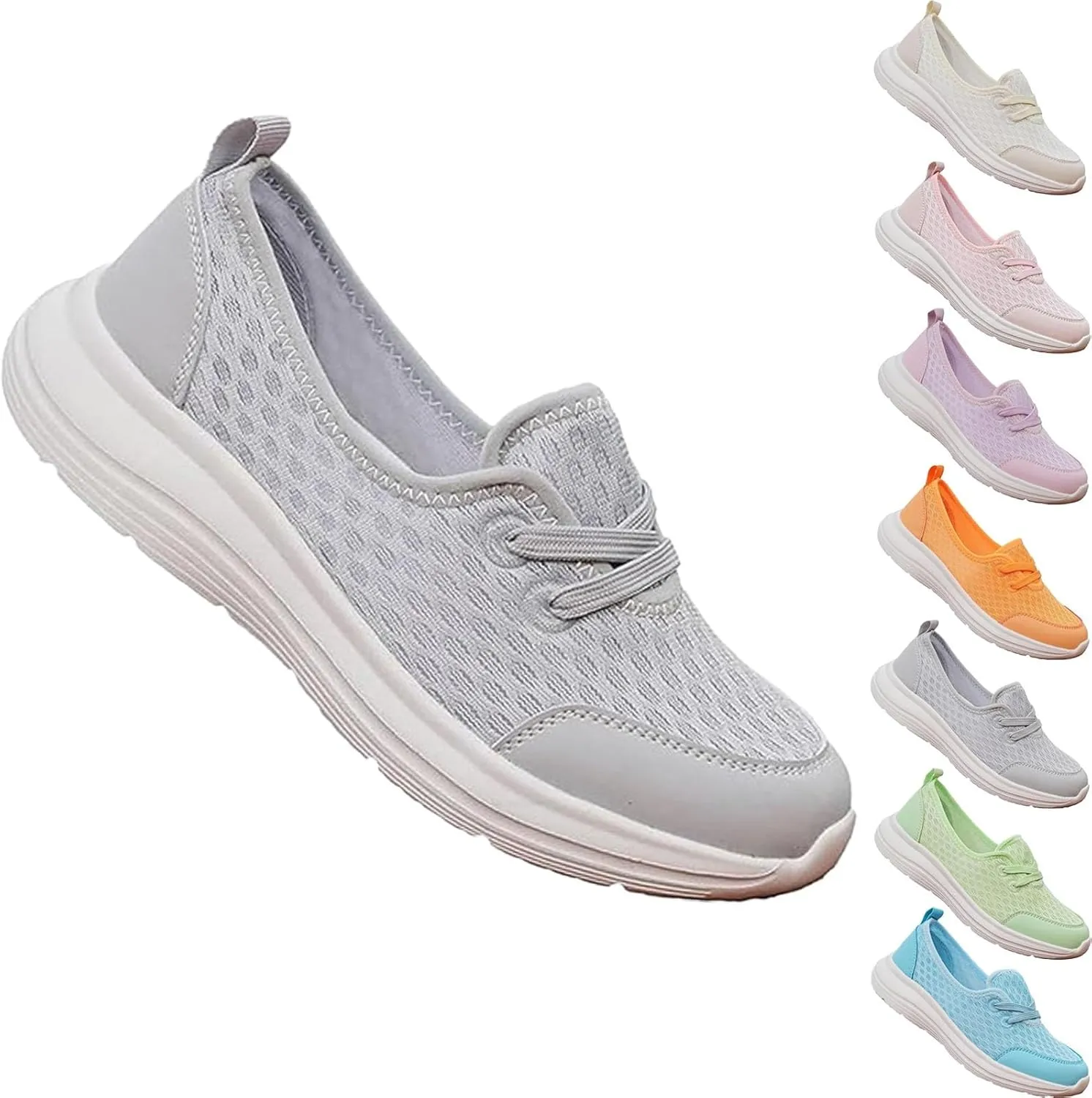 2025 New Women's Soft Sole Mesh Comfort Orthopedic Shoes, Low-top Flat Arch Support Walking Shoe, Comfortable Walking Shoes Women Arch Support