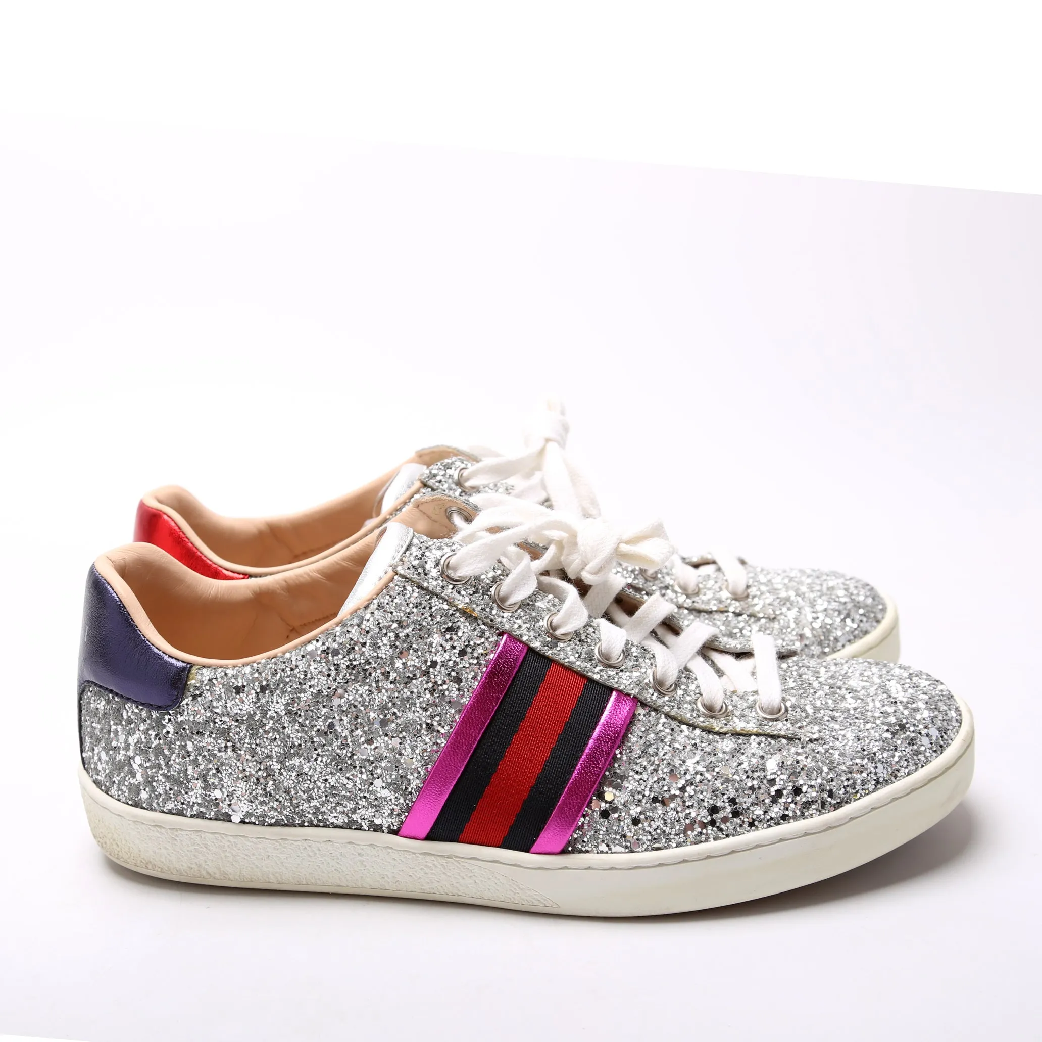Ace Web Glitter Sneakers Size 37.5