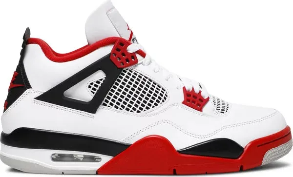 Air Jordan 4 Retro Fire Red Sneakers for Men