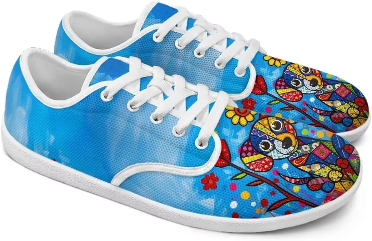 Animal Design Running Shoes for Women Slip On Barefoot Shoes - Zero Drop Grounded Footwear