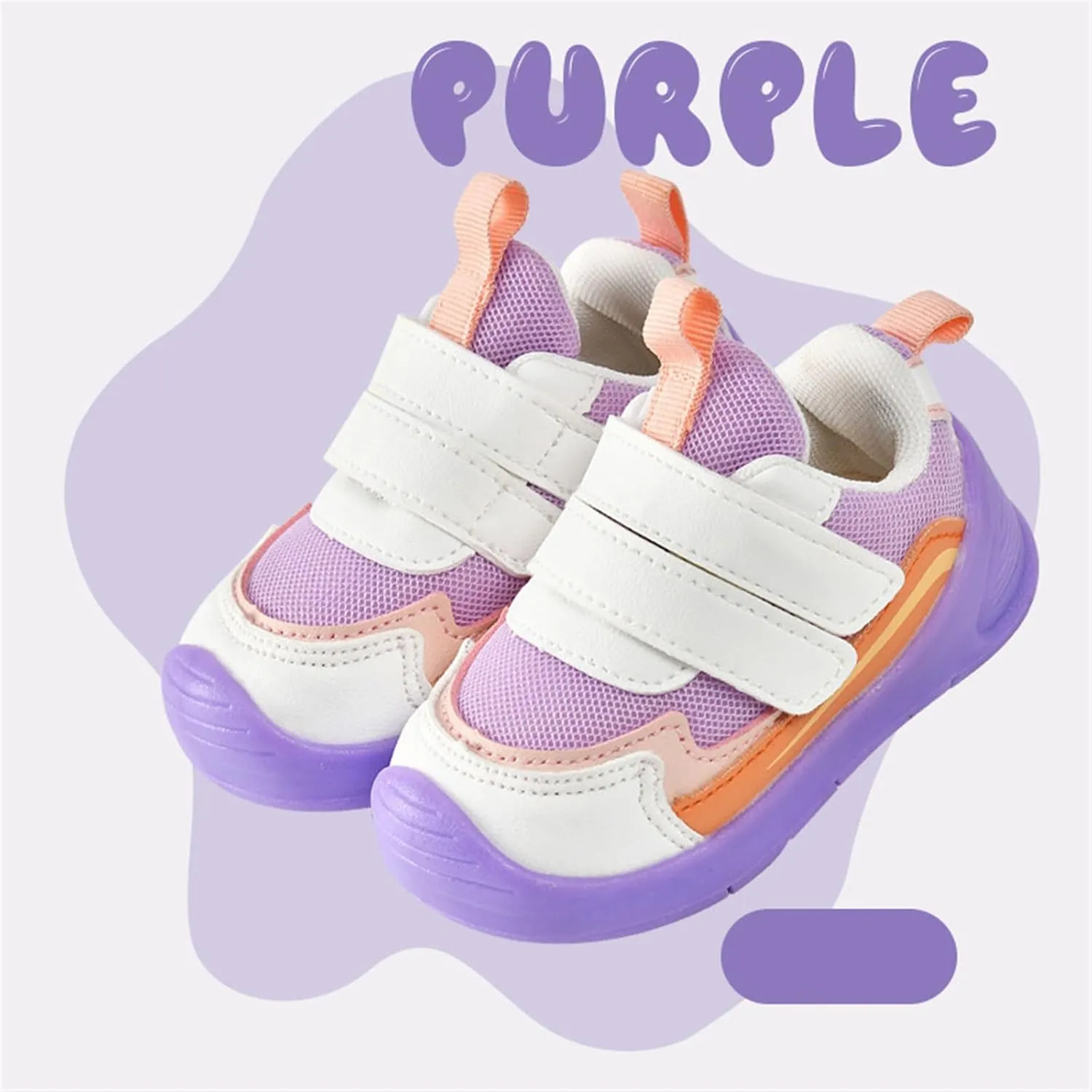 Baby Sneakers Toddler Shoes Soft Anti-Slip Sole Newborn First Walkers Infant Toddler Athletic Running Tennis Shoes