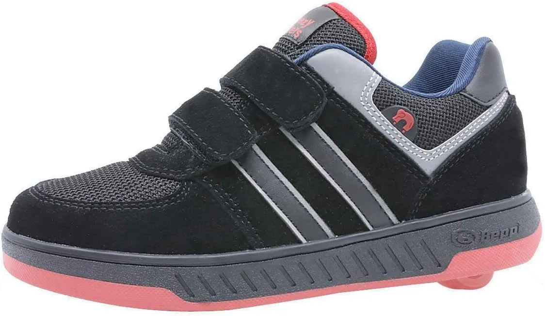 Beppi Roller Sneakers for Girls & Boys Skate Shoes with Wheels Black/Red