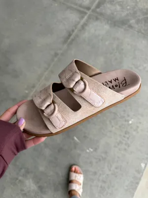 Blowfish Cardinal Sandals in Rose Gold