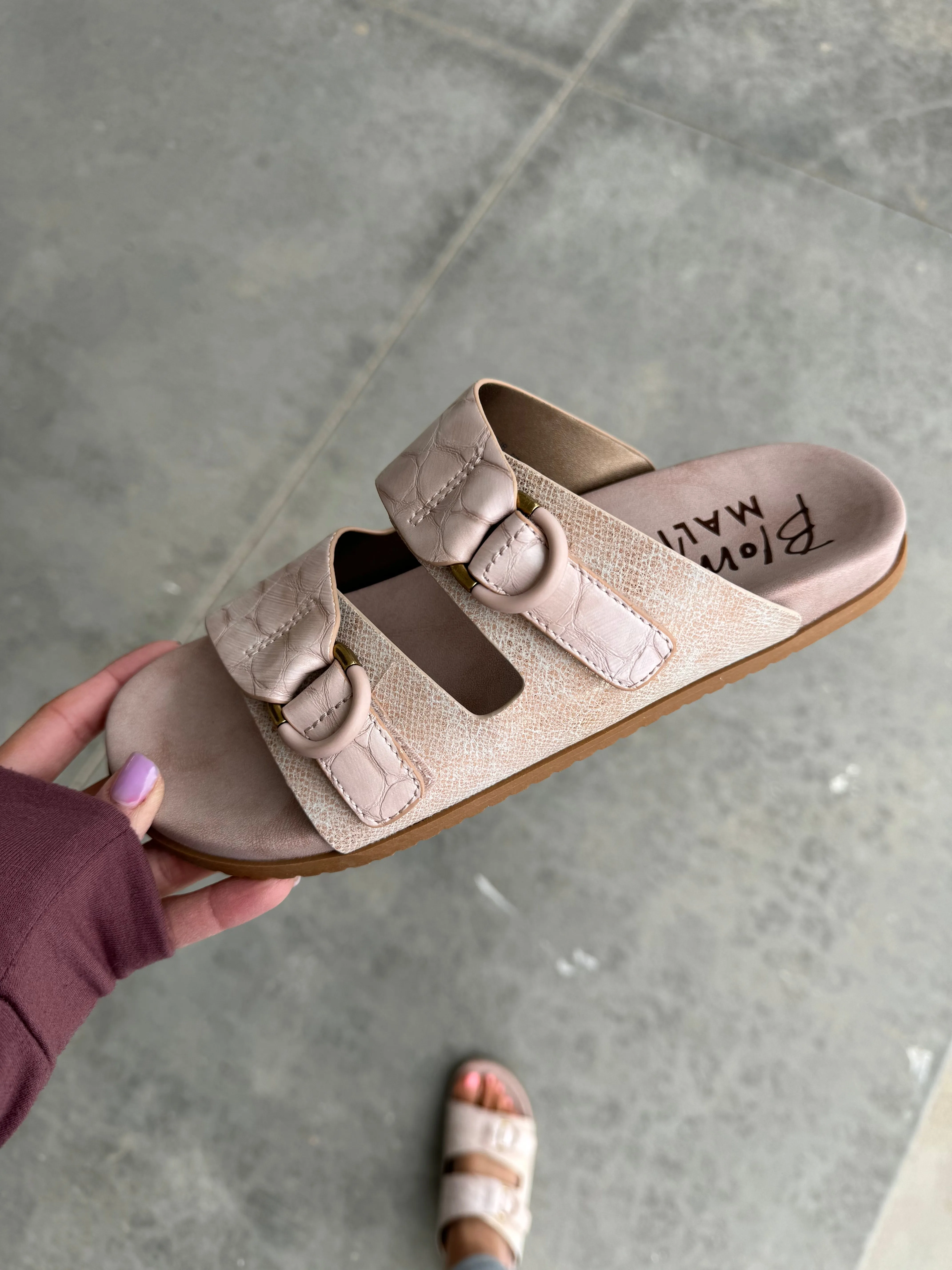 Blowfish Cardinal Sandals in Rose Gold