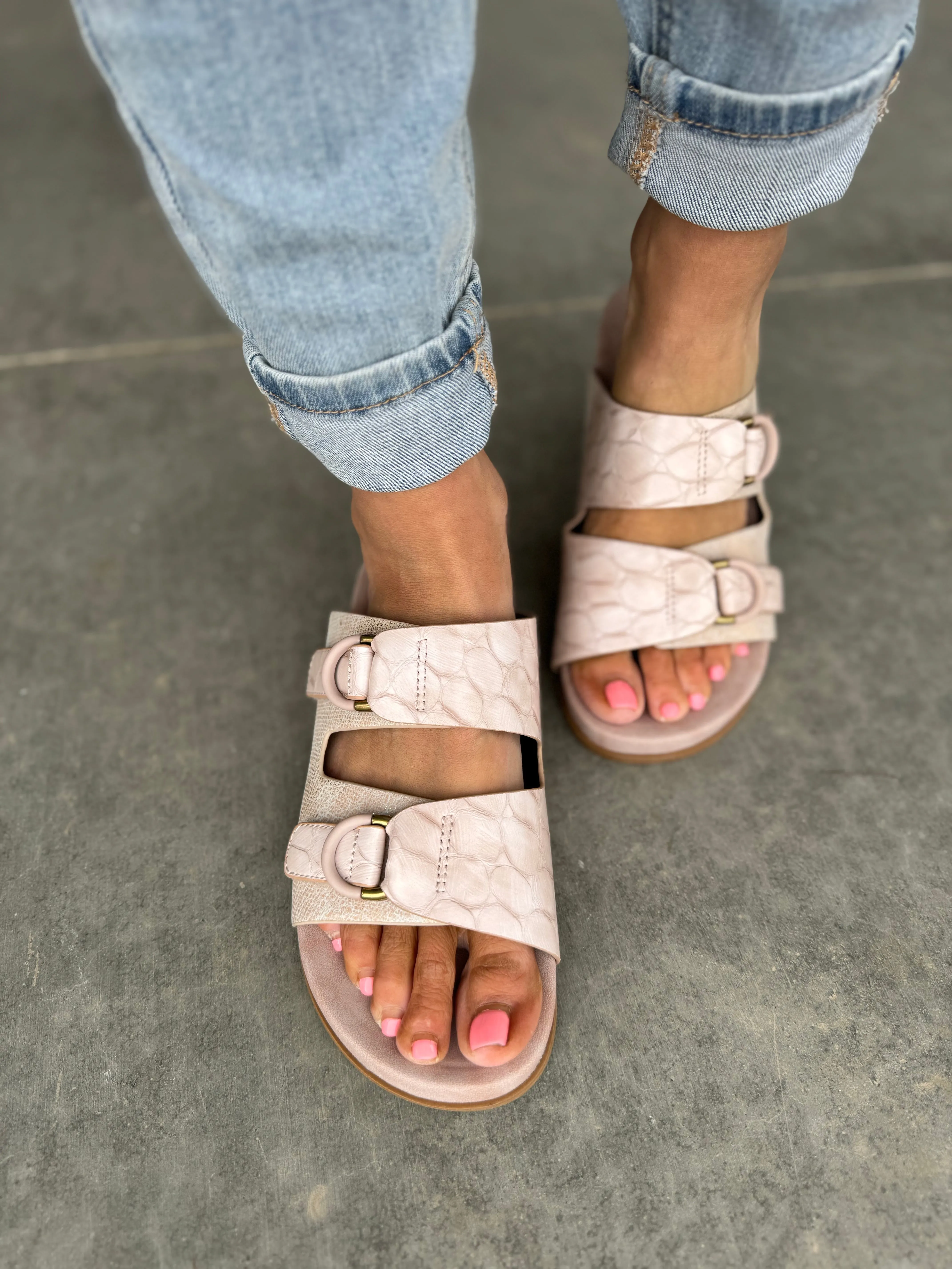 Blowfish Cardinal Sandals in Rose Gold