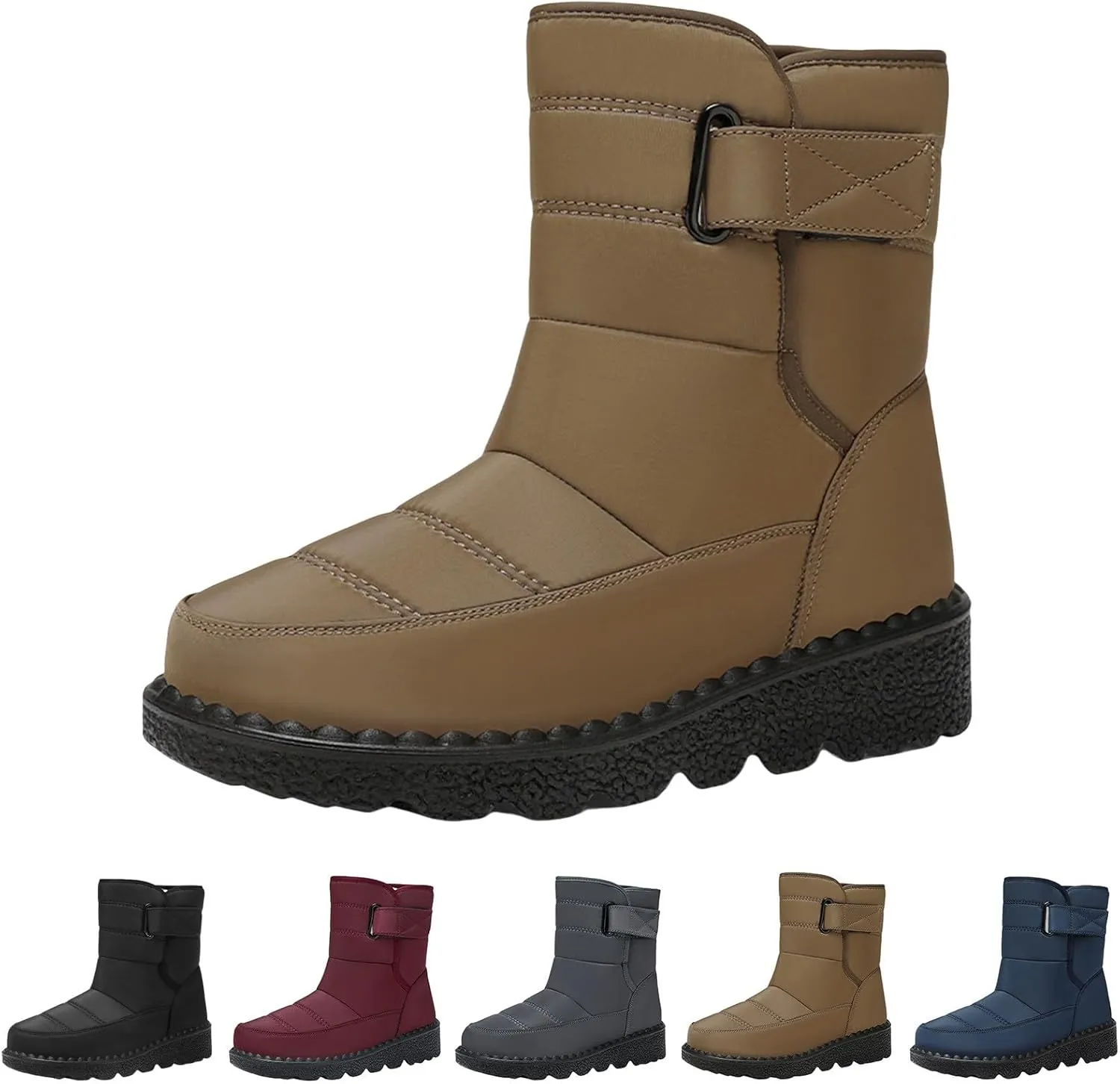 Botas De Mujer Para La Lluvia Y Nieve Winter Fashion Boots for Women 2024 Trendy Black Winter Boots Fur Boots for Women Womens Winter Boots Waterproof Fashion Daily Deals