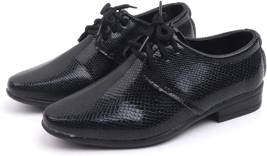 Boys Girls Dress Shoes Loafer Wedding Shoes Classic Lace-Up Oxfor?? Casual Dress Formal Shoes for Toddler and Baby