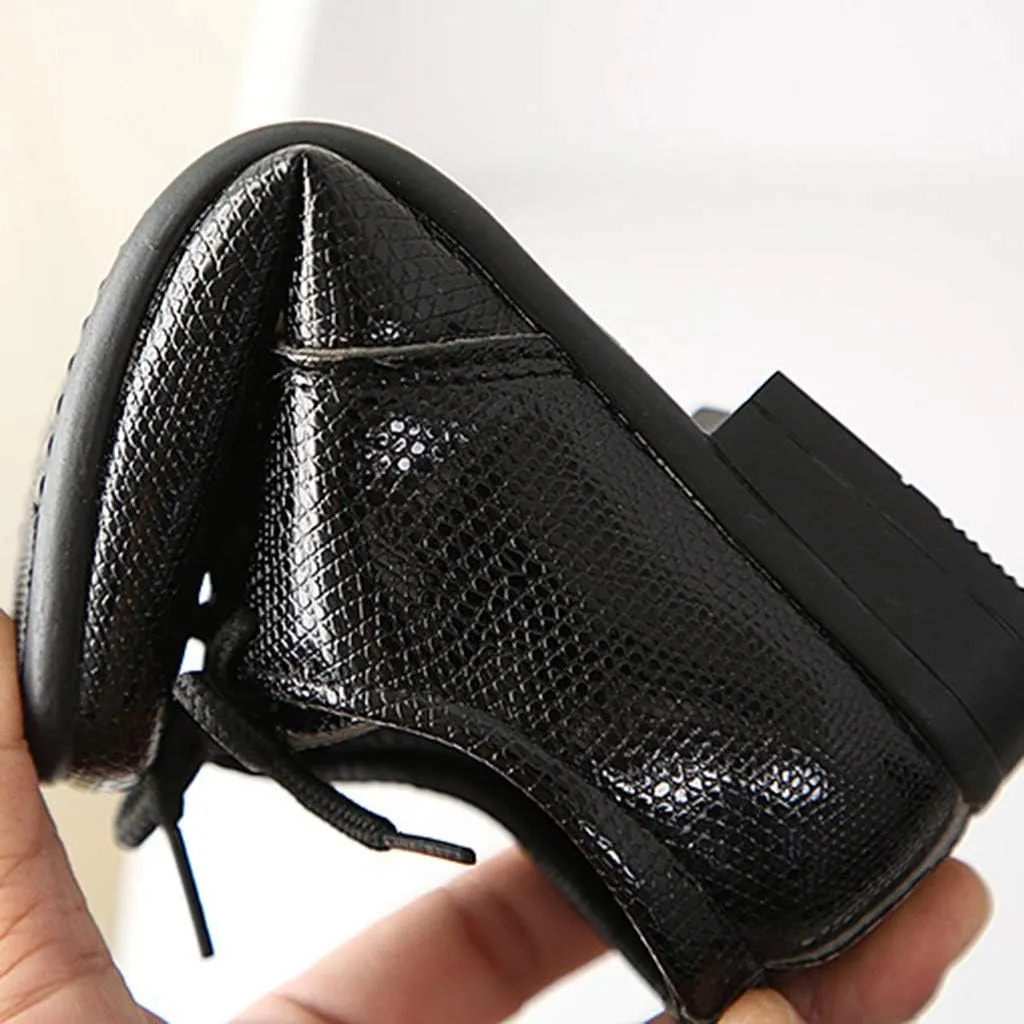 Boys Girls Dress Shoes Loafer Wedding Shoes Classic Lace-Up Oxfor?? Casual Dress Formal Shoes for Toddler and Baby