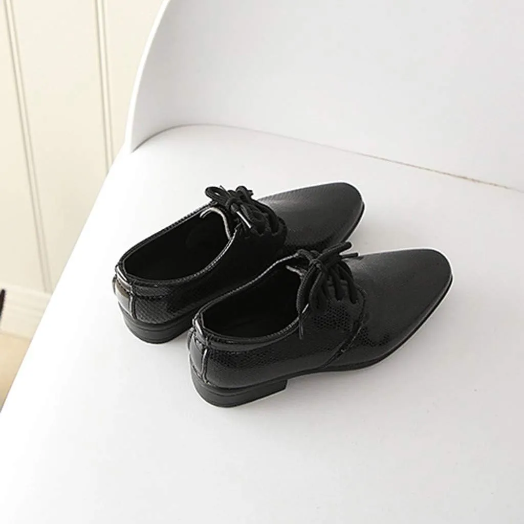 Boys Girls Dress Shoes Loafer Wedding Shoes Classic Lace-Up Oxfor?? Casual Dress Formal Shoes for Toddler and Baby