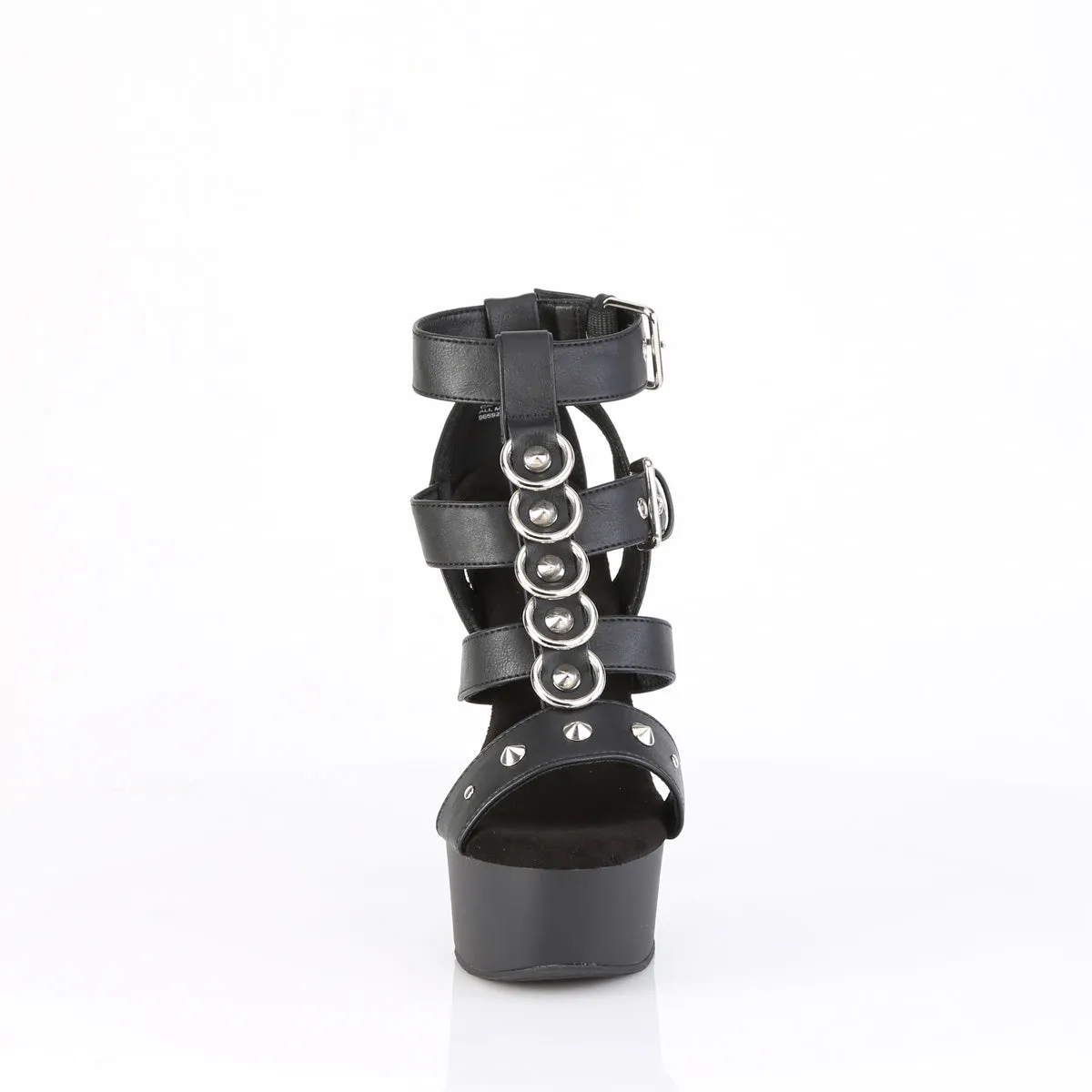 CAPTIVA-658 Pleaser Black Faux Leather Sexy Platform Shoes (Pole Dancing Heels)