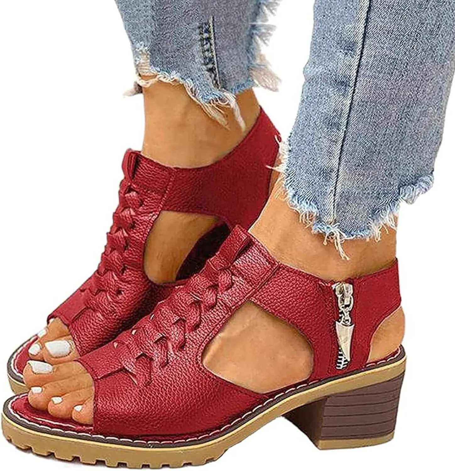 Cathalem Orthotic Sandals for Women,Orthopedic Open Toe Sandals for Women Sandals with Ankle Buckle Birkenstock Sandals