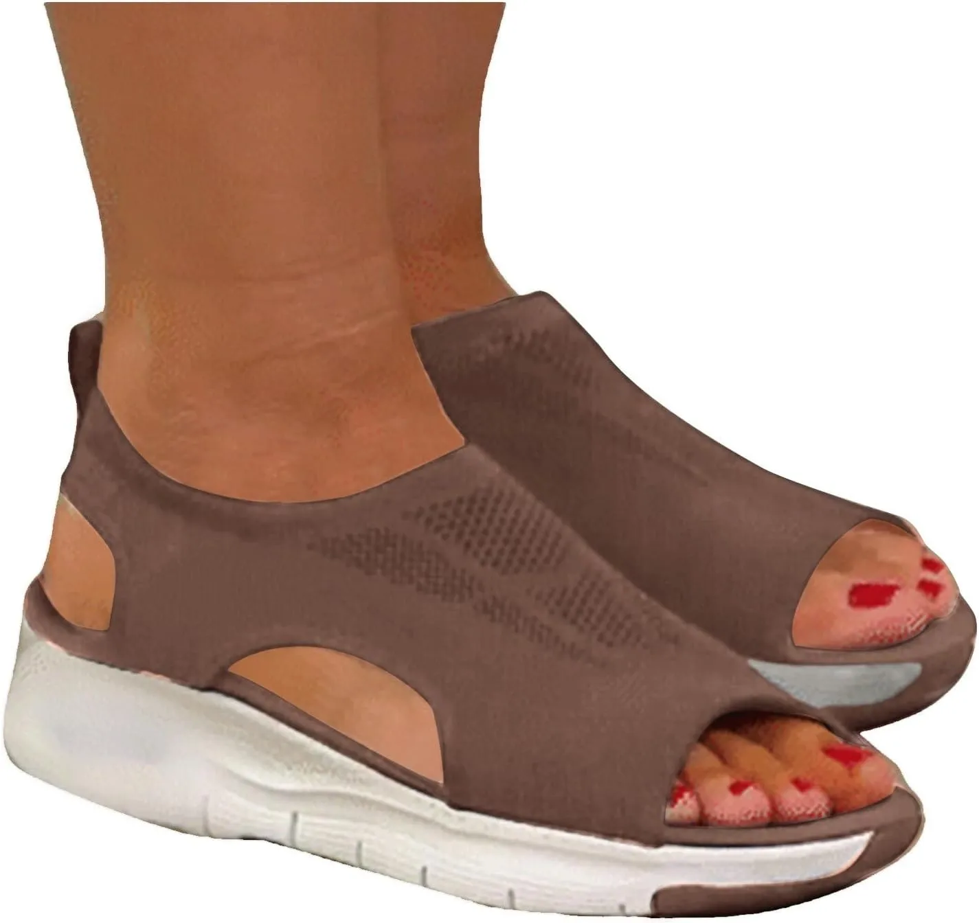Cathalem Women's Breathable Orthopedic Sandals Plantar Fasciitis Sport Athletic Hiking Outdoor Summer Dressy Diabetic Sandals