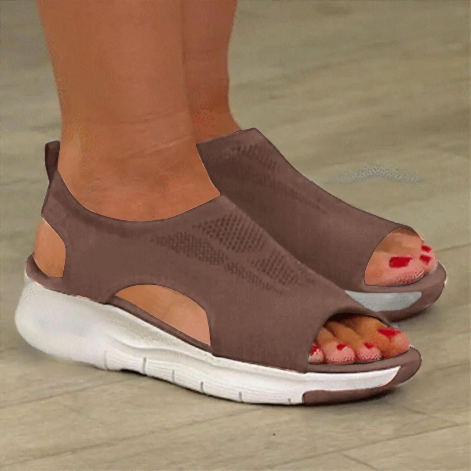 Cathalem Women's Breathable Orthopedic Sandals Plantar Fasciitis Sport Athletic Hiking Outdoor Summer Dressy Diabetic Sandals