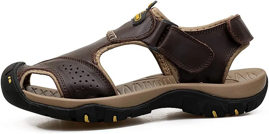 ChicWind Men's Outdoor Hiking Sandals Athletic Water Shoes Anti-collision Toecap
