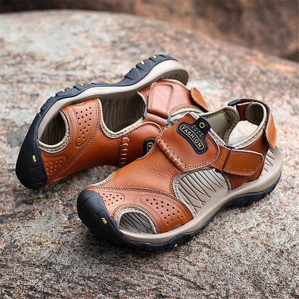 ChicWind Men's Outdoor Hiking Sandals Athletic Water Shoes Anti-collision Toecap