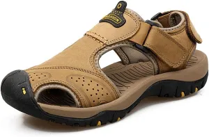 ChicWind Men's Outdoor Hiking Sandals Athletic Water Shoes Anti-collision Toecap