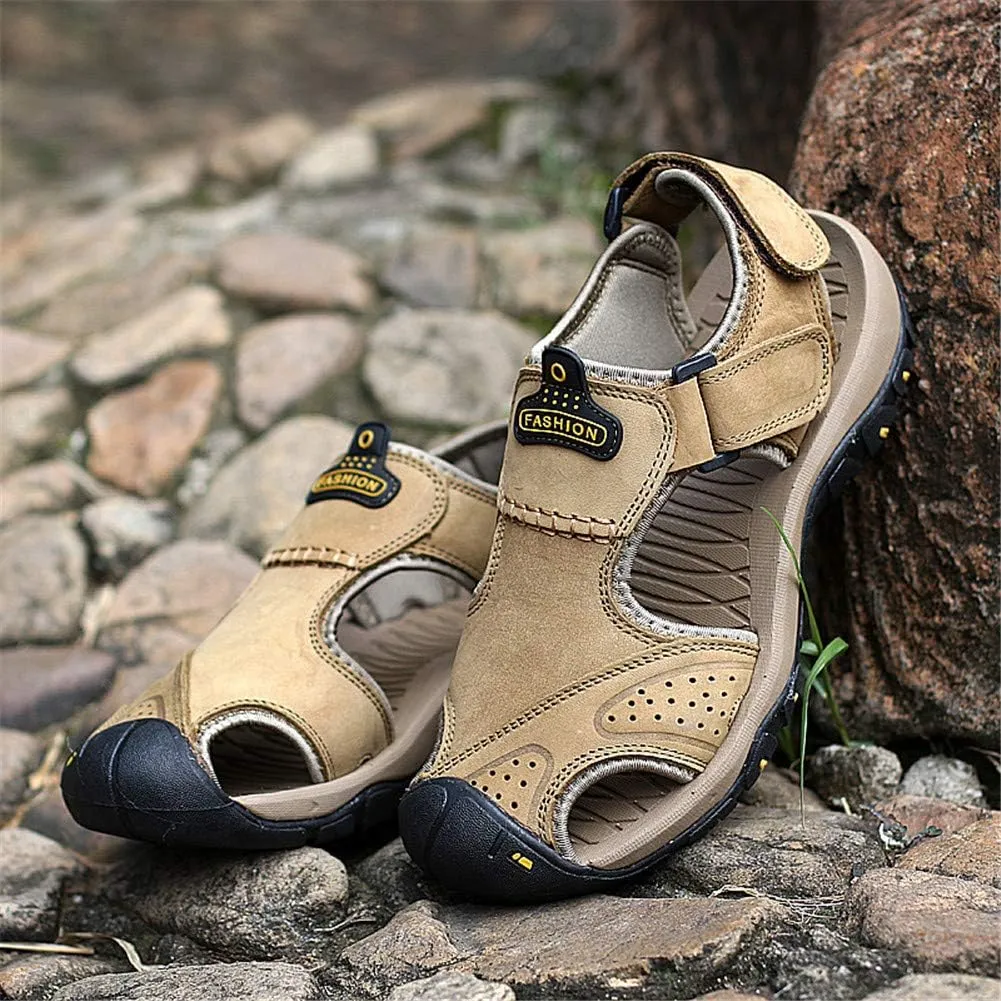 ChicWind Men's Outdoor Hiking Sandals Athletic Water Shoes Anti-collision Toecap