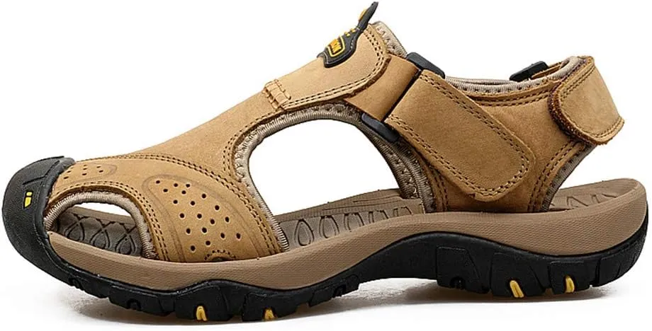 ChicWind Men's Outdoor Hiking Sandals Athletic Water Shoes Anti-collision Toecap