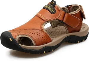 ChicWind Men's Outdoor Hiking Sandals Athletic Water Shoes Anti-collision Toecap