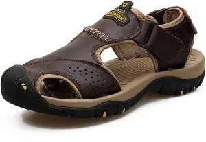 ChicWind Men's Outdoor Hiking Sandals Athletic Water Shoes Anti-collision Toecap