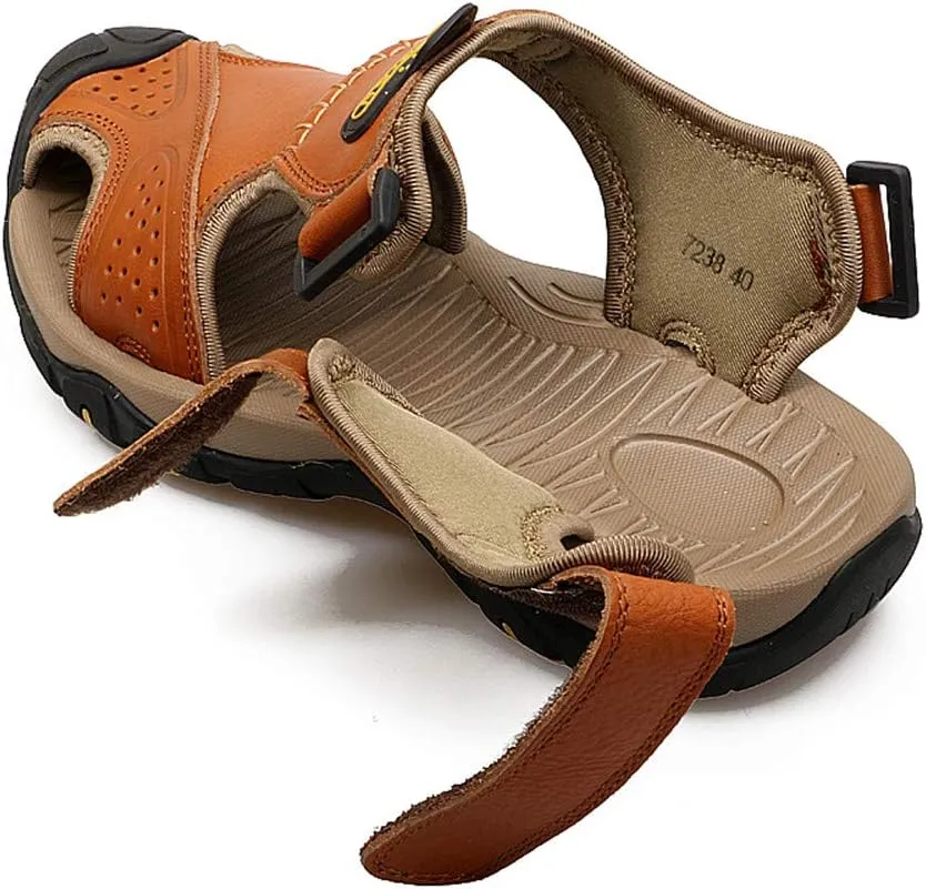 ChicWind Men's Outdoor Hiking Sandals Athletic Water Shoes Anti-collision Toecap