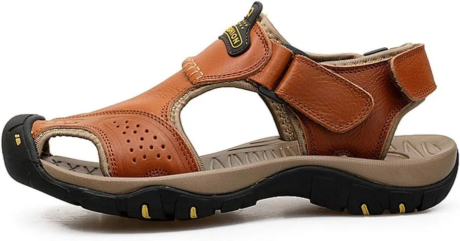 ChicWind Men's Outdoor Hiking Sandals Athletic Water Shoes Anti-collision Toecap