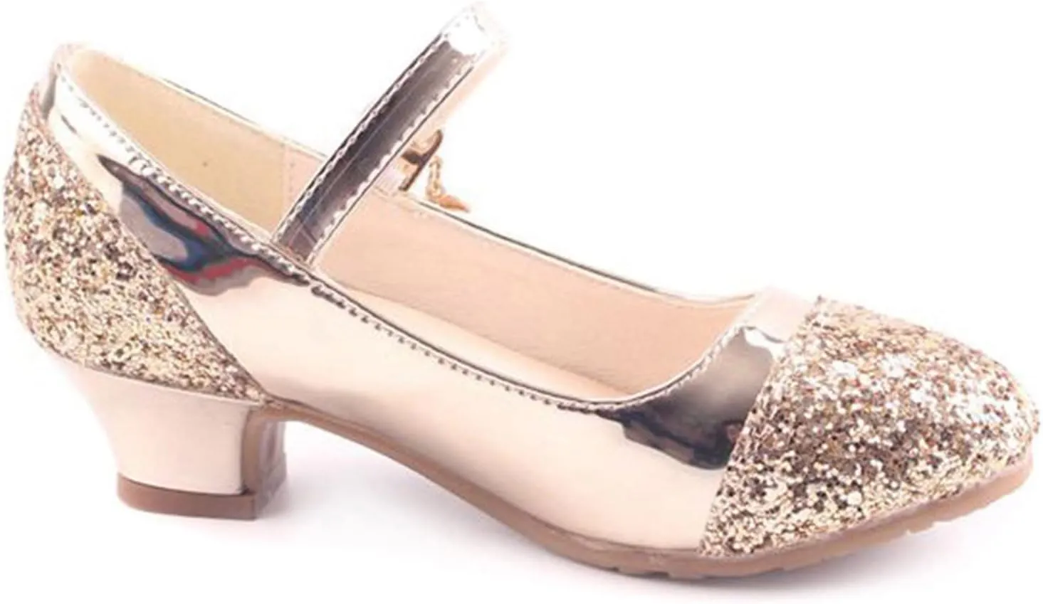 Children Shoes High Heels Girls Princess Single Shoes Dress Shoes Performance Shoes Children Crystal Girls Water