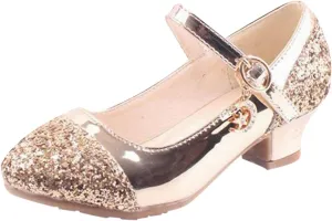 Children Shoes High Heels Girls Princess Single Shoes Dress Shoes Performance Shoes Children Crystal Girls Water