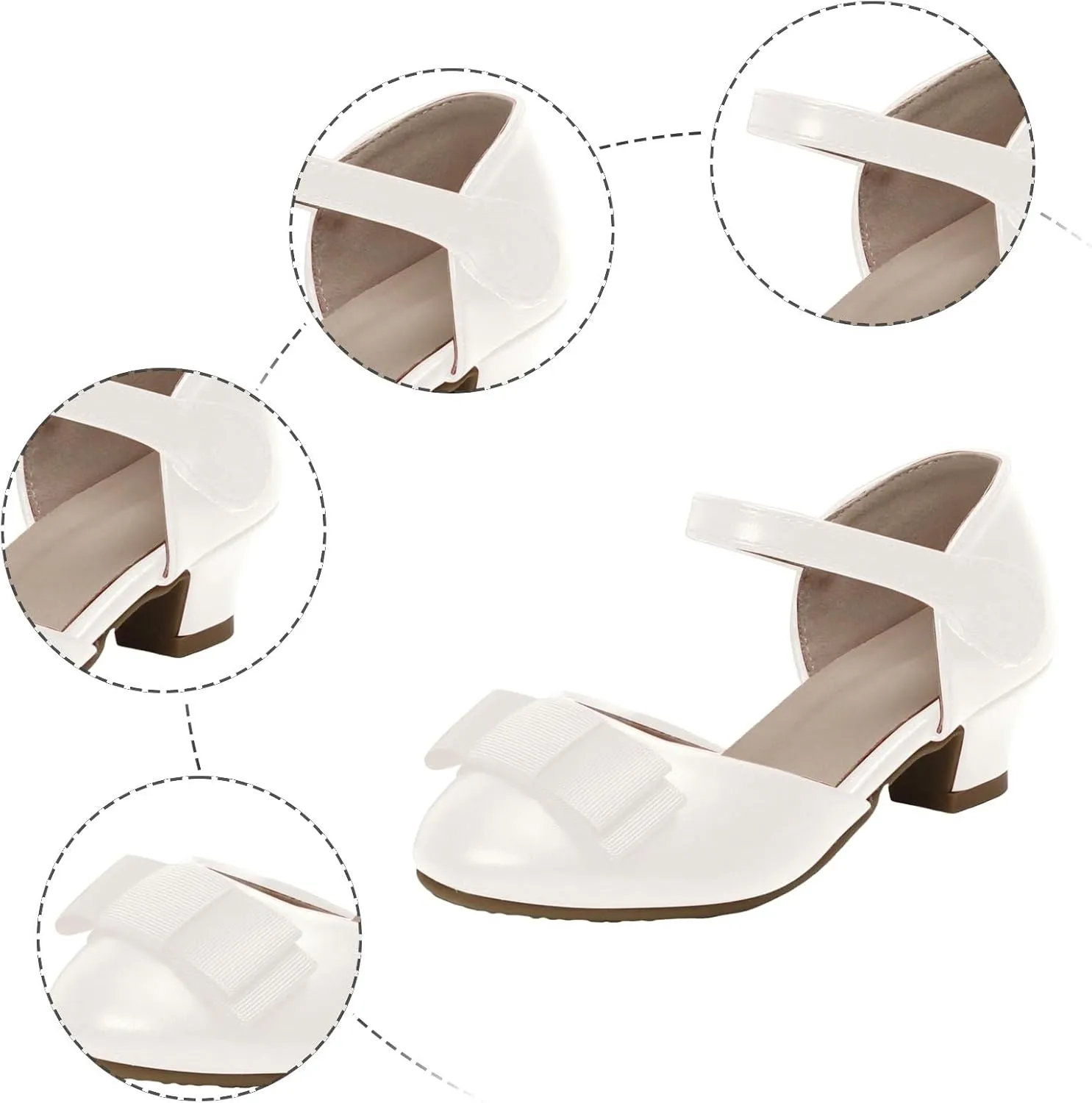 Children's Back Strap Water Sandal Girls Princess Shoes Little Girls Hollow Bow Sandals Children's Dance Performance Dress High Heels