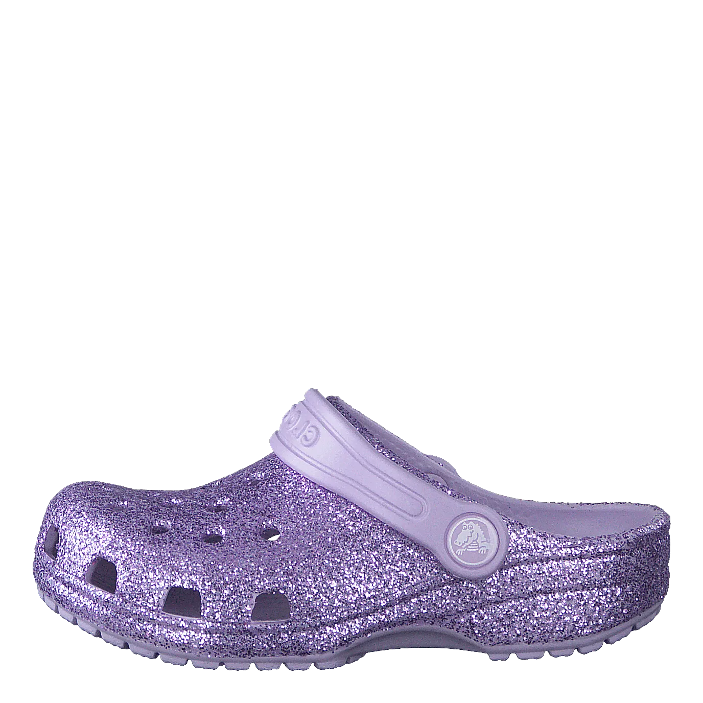 Classic Glitter Clog Kids Lavender