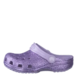 Classic Glitter Clog Kids Lavender