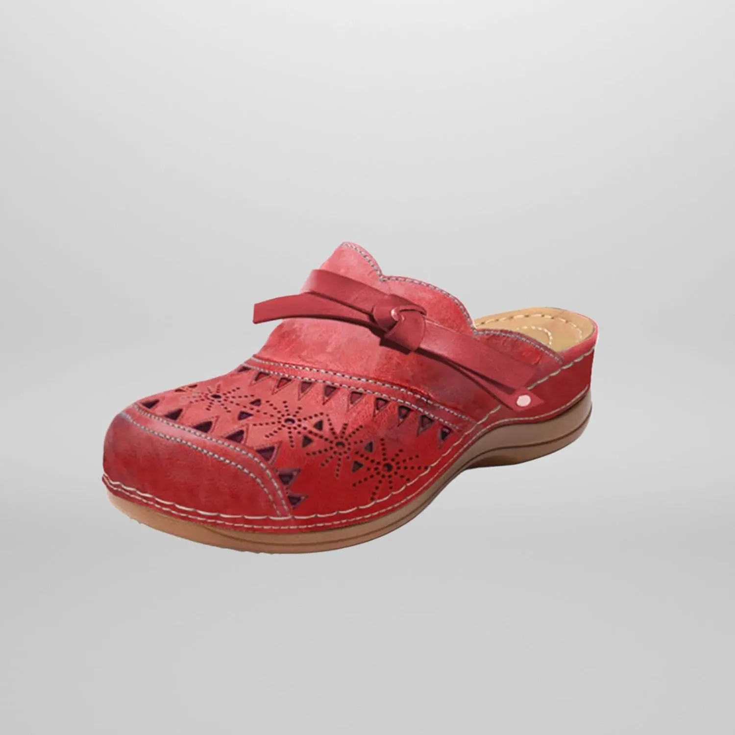 Closed Toe Sandals for Women, 2025 New Clogs for Women Wide Width Wedge Sandals Hollow Out Closed Toe Slip On Slippers Arch Support Outdoor Beach Slippers