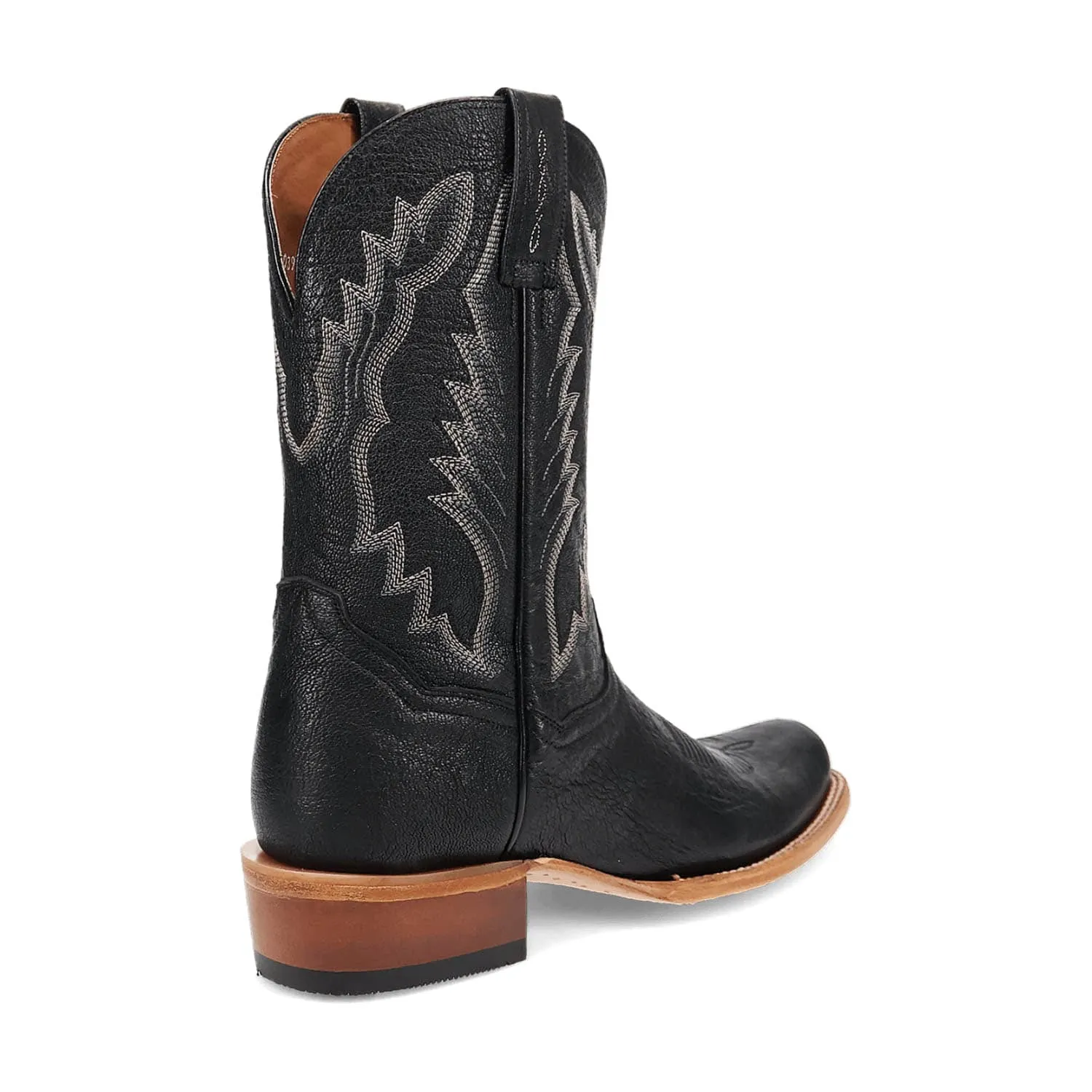 Dan Post Mens Boerne Black Leather Cowboy Boots 8.5 D