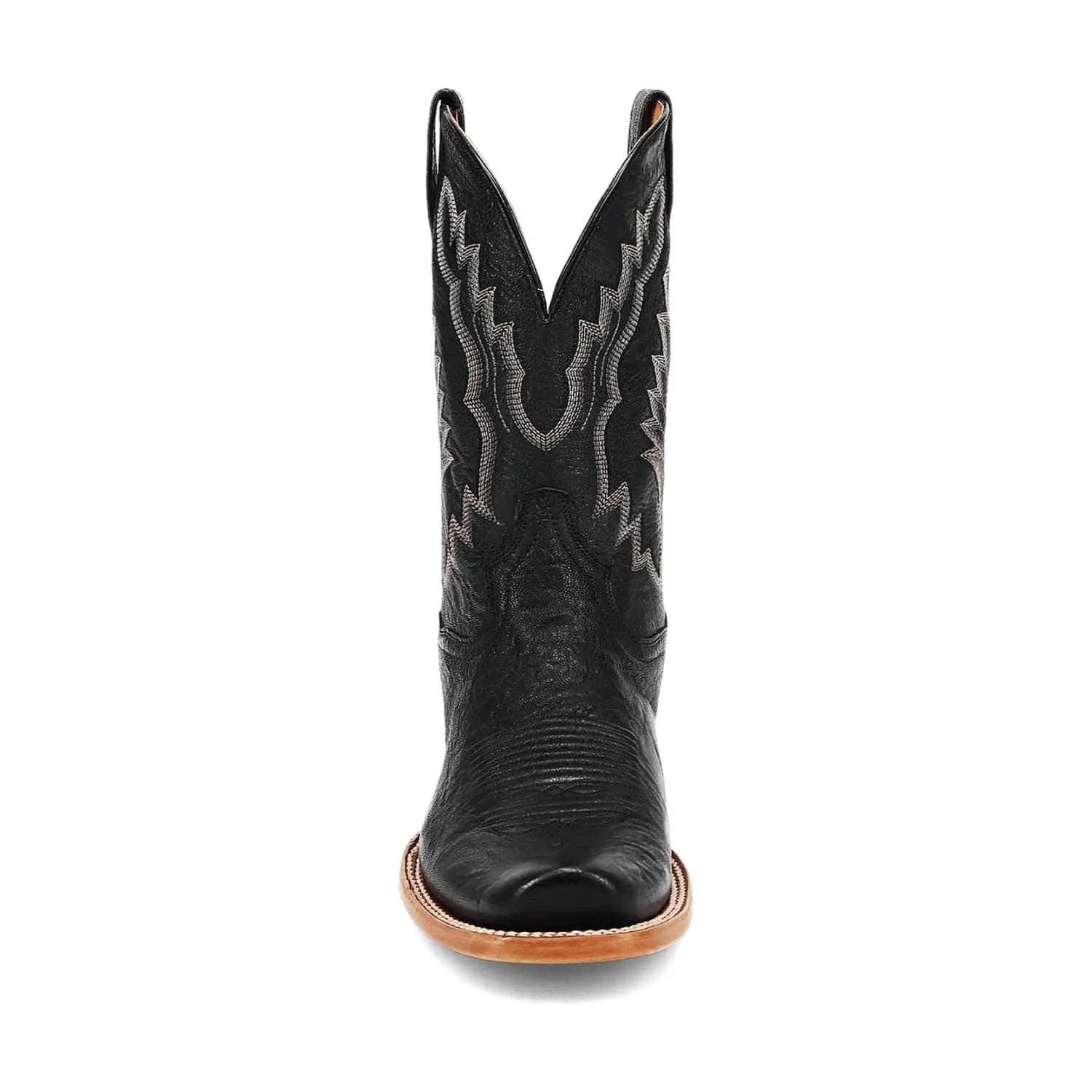 Dan Post Mens Boerne Black Leather Cowboy Boots 8.5 D