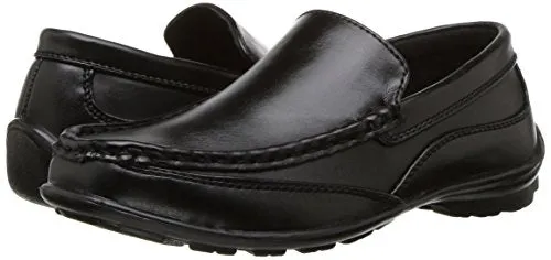Deer Stags Boy's Booster Driving Moc Slip-On, Black, 2.5 Little Kid