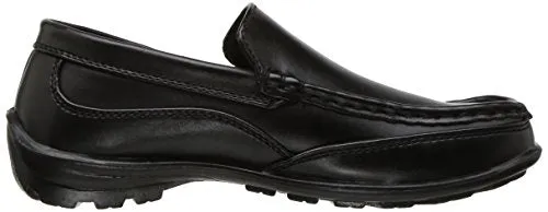 Deer Stags Boy's Booster Driving Moc Slip-On, Black, 2.5 Little Kid