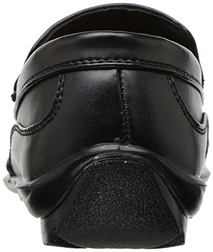 Deer Stags Boy's Booster Driving Moc Slip-On, Black, 2.5 Little Kid