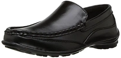 Deer Stags Boy's Booster Driving Moc Slip-On, Black, 2.5 Little Kid