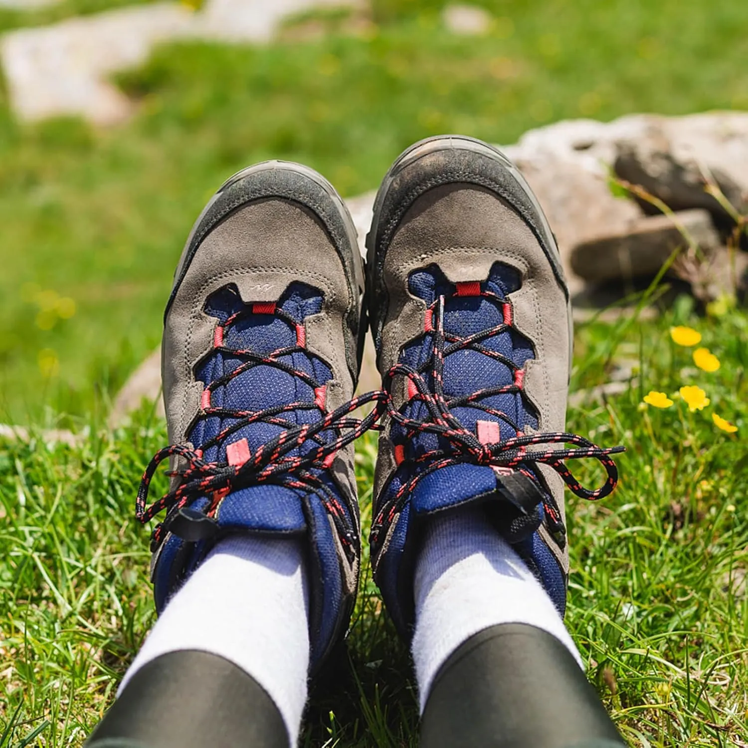 DELELE Round Work Boot Laces: Heavy Duty Hiking Shoe Laces for Boots 2 Pair