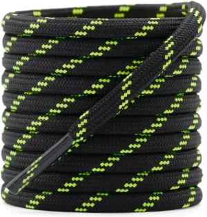 DELELE Round Work Boot Laces: Heavy Duty Hiking Shoe Laces for Boots 2 Pair