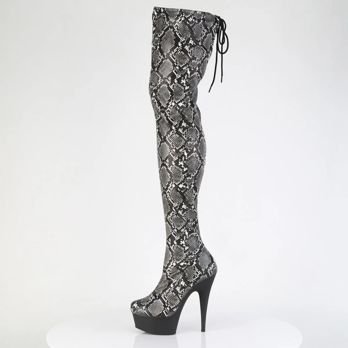 DELIGHT-3008SP-BT Pleaser Grey Sexy Platform Shoes (Pole Dancing Heels)