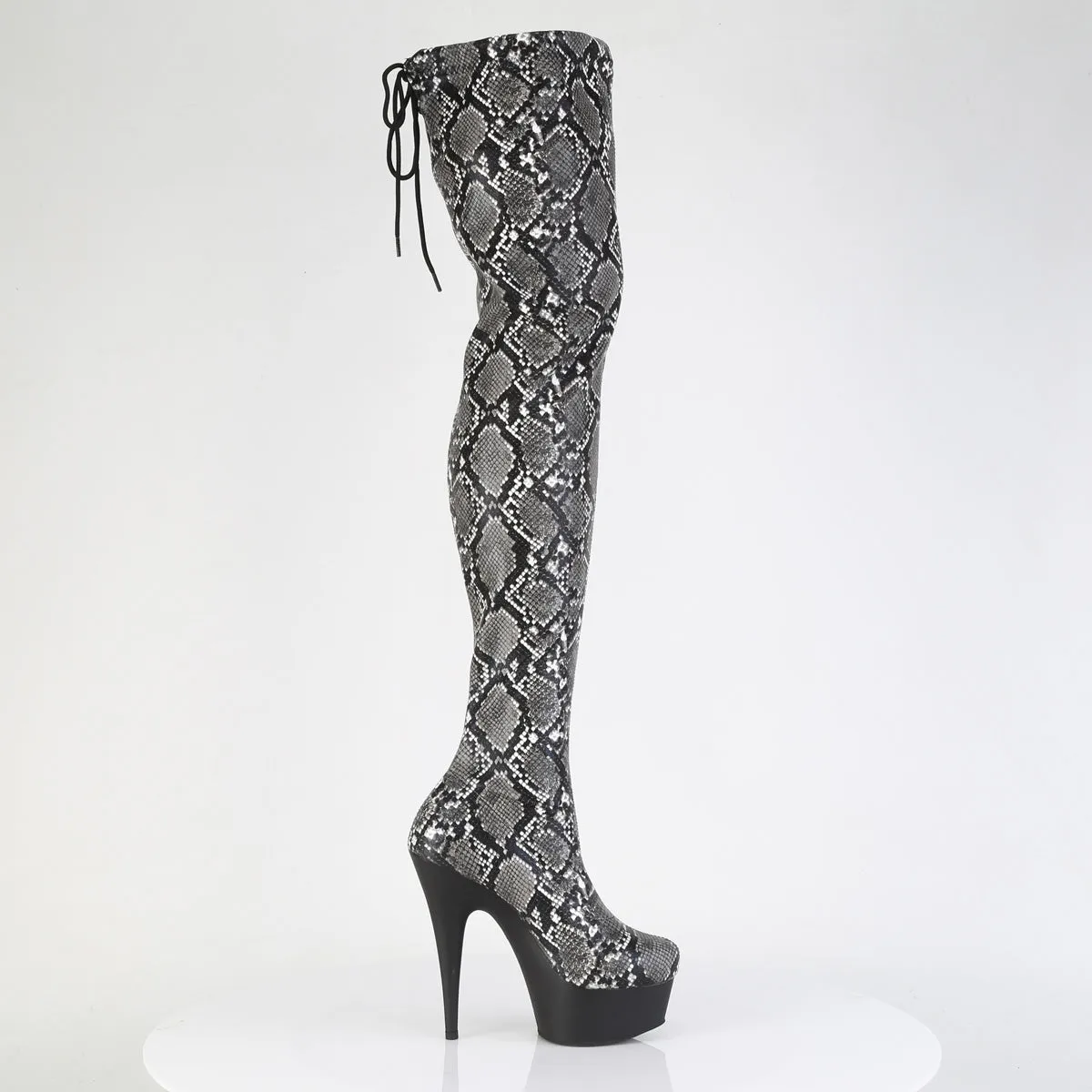 DELIGHT-3008SP-BT Pleaser Grey Sexy Platform Shoes (Pole Dancing Heels)