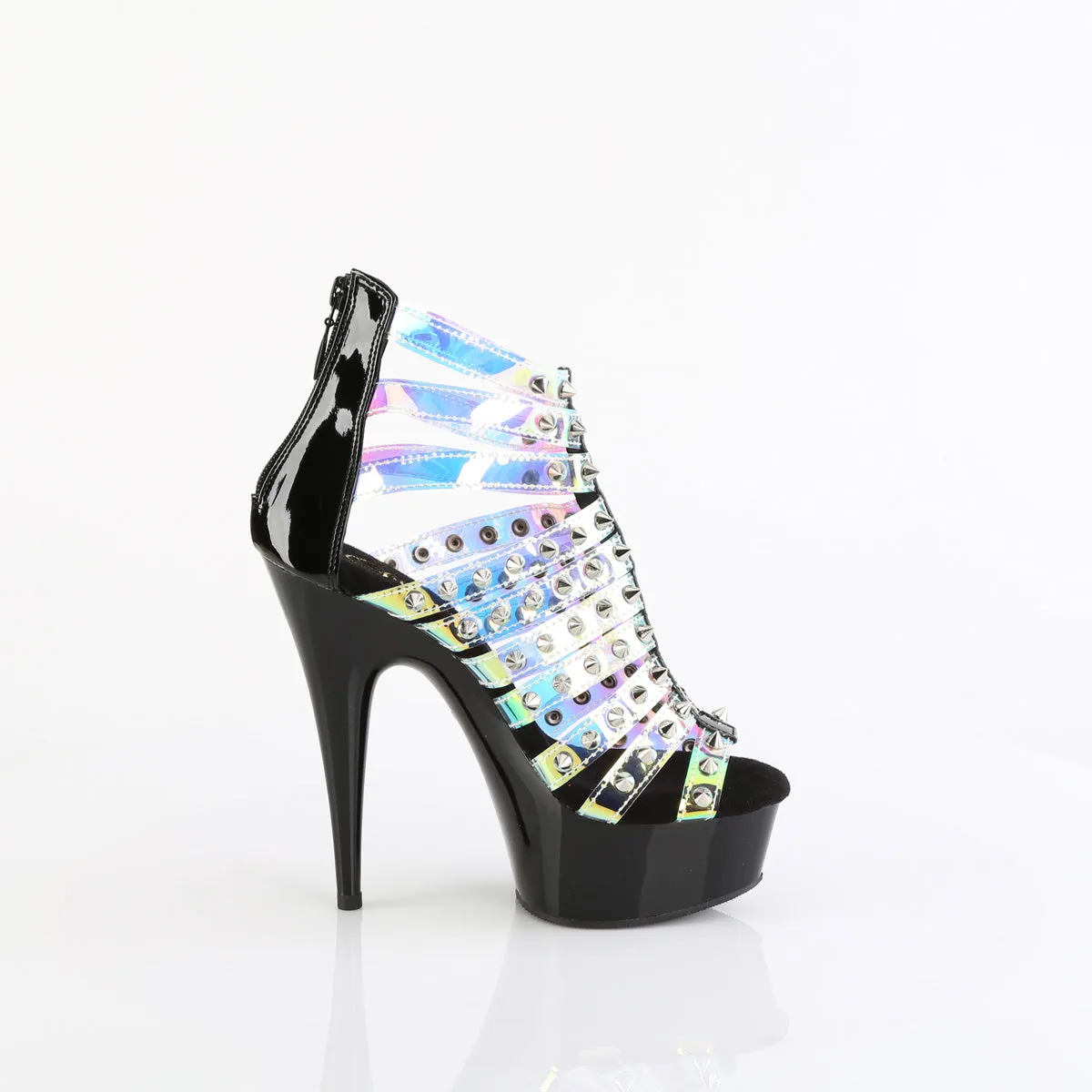 DELIGHT-600-9 Pleaser Black Sexy Platform Shoes (Pole Dancing Heels)