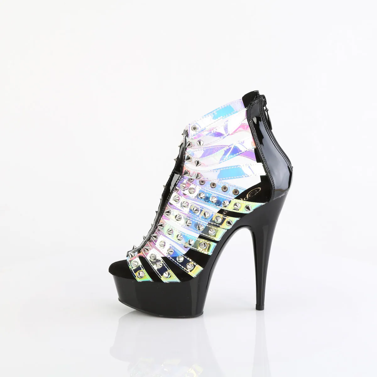 DELIGHT-600-9 Pleaser Black Sexy Platform Shoes (Pole Dancing Heels)