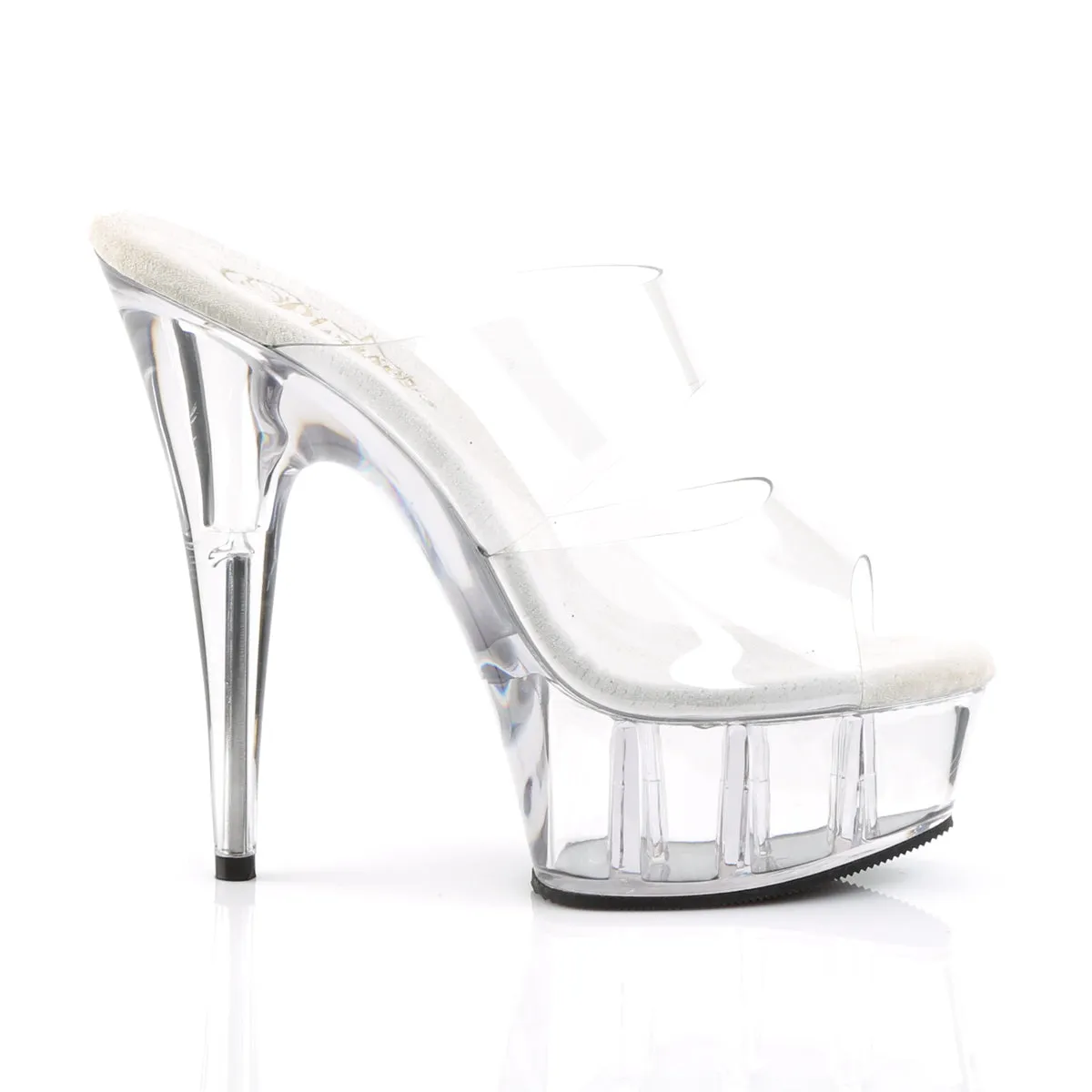DELIGHT-602 Pleaser Clear Sexy Platform Shoes (Pole Dancing Heels)