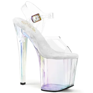 ENCHANT-708HT Pleaser Clear/Holographic Tinted Sexy Platform Shoes (Pole Dancing Heels)