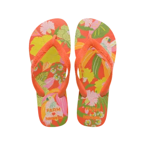 Farm Neon Flor Flip Flops