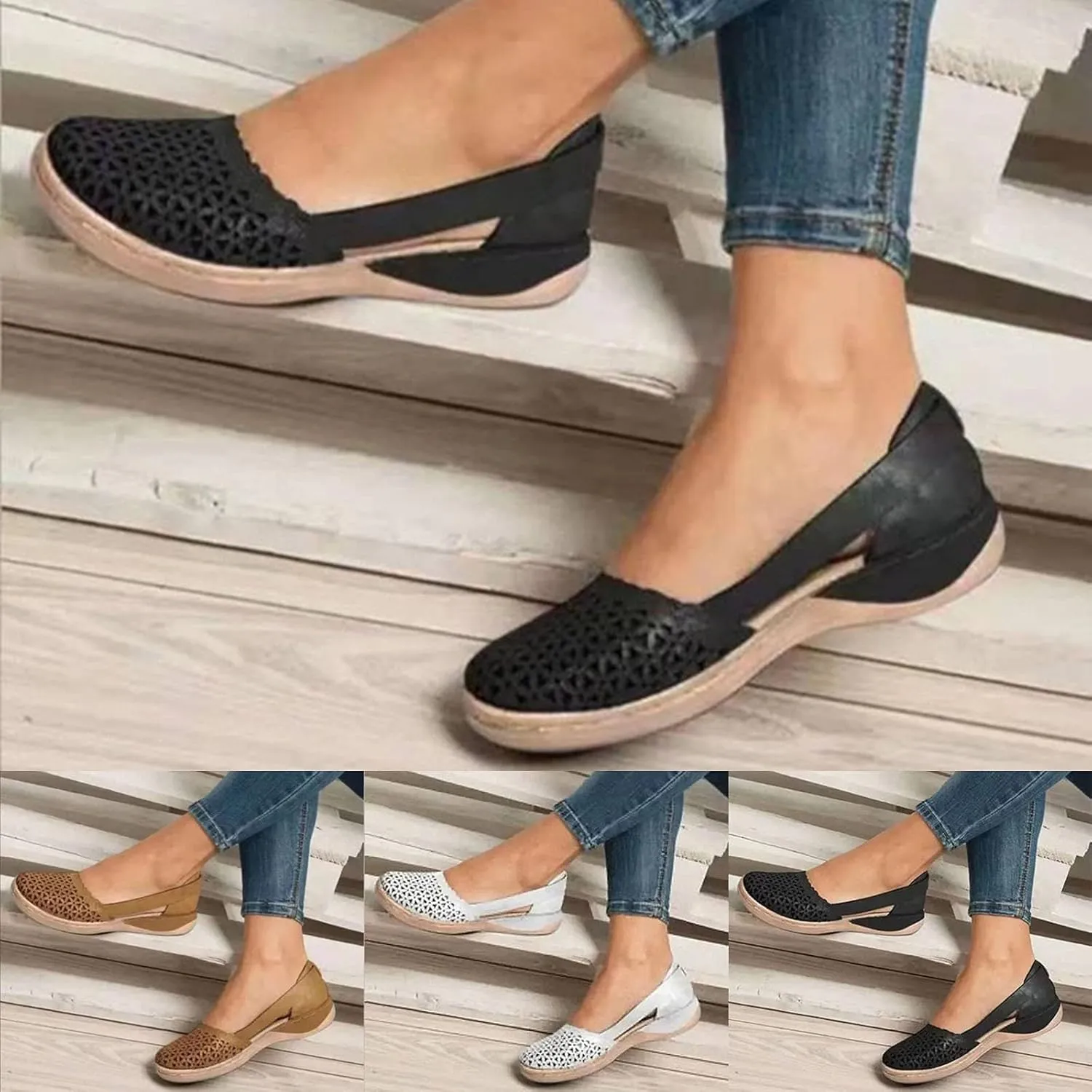 Fisherman Sandals for Women Slip On Dressy Comfortable Sandals Womens Clogs Closed Toe Summer Beach Flat Sandals
