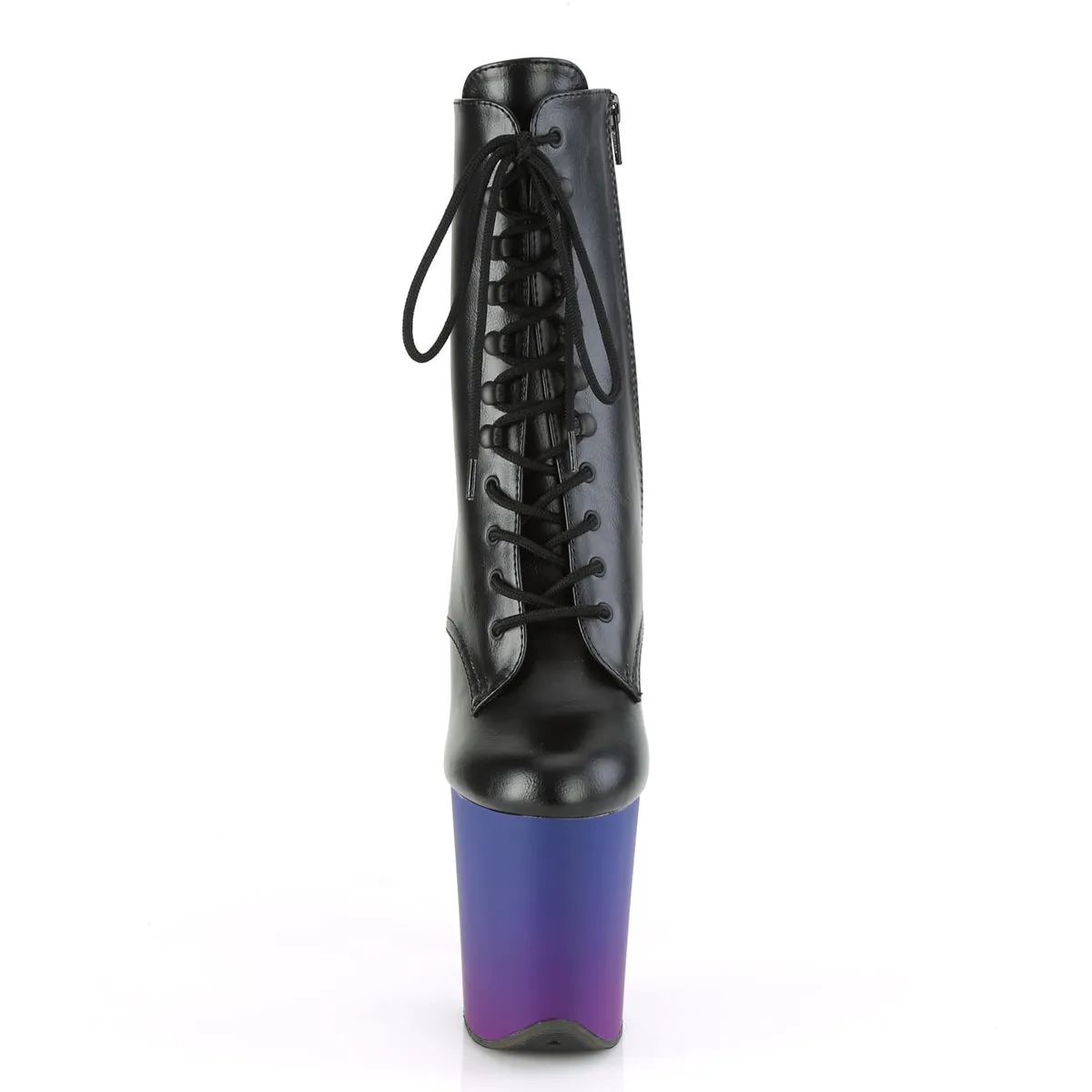 FLAMINGO-1020BP Pleaser Black Faux Leather Sexy Platform Shoes (Pole Dancing Heels)