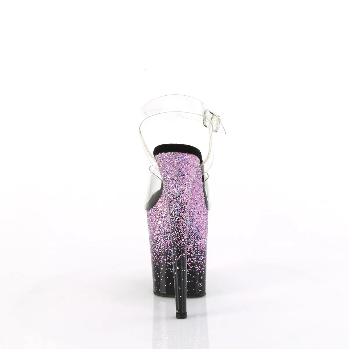 FLAMINGO-808SS Pleaser Clear/Purple Sexy Platform Shoes (Pole Dancing Heels)